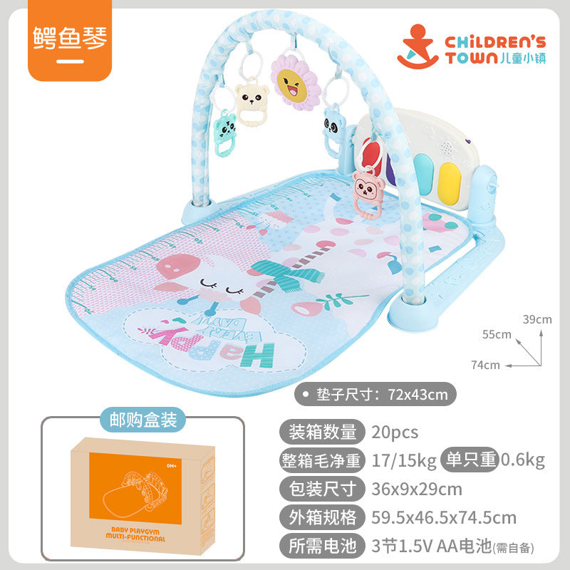 Tapis de jeu Baby Gym avec piano musical – Jouet d'éveil (0-3 ans)