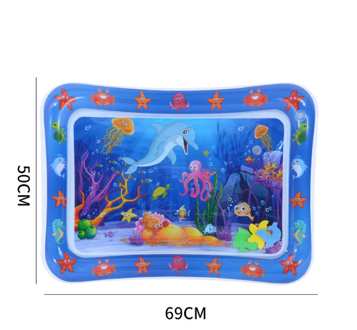 Coussin de jeu aquatique gonflable pour bébé – Tapis sensoriel pour le ventre