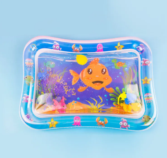 Coussin de jeu aquatique gonflable pour bébé – Tapis sensoriel pour le ventre