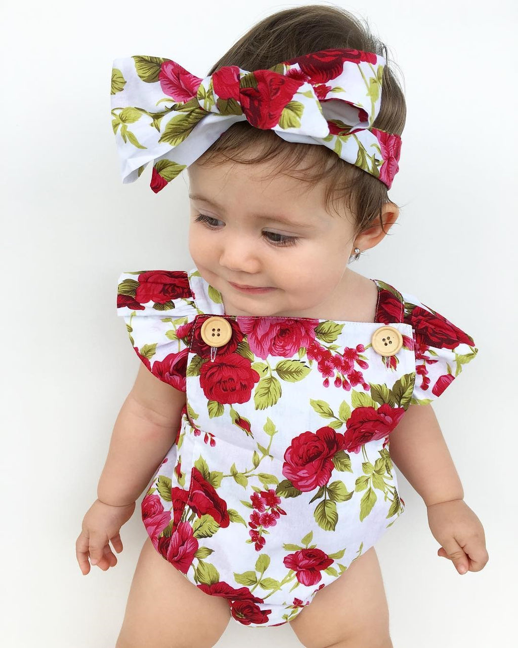 Floral Baby Bodysuit for Summer - Infant Clothing