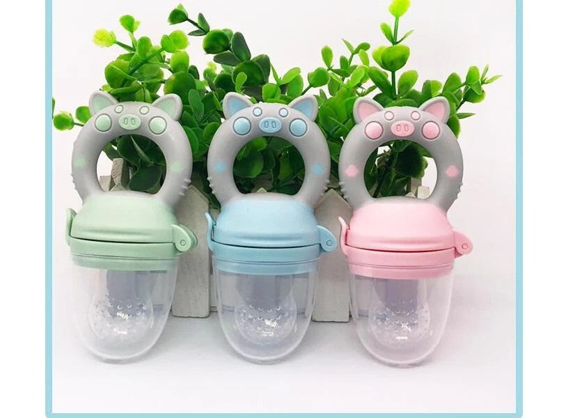 Baby Food Feeder & Supplement Tools – Silicone Bite Bag Set