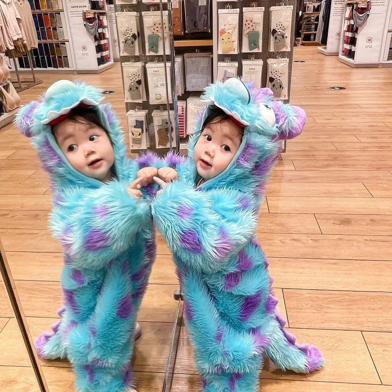 Cute Animal Baby Jumpsuit – Cosy Hooded Romper for Autumn & Winter