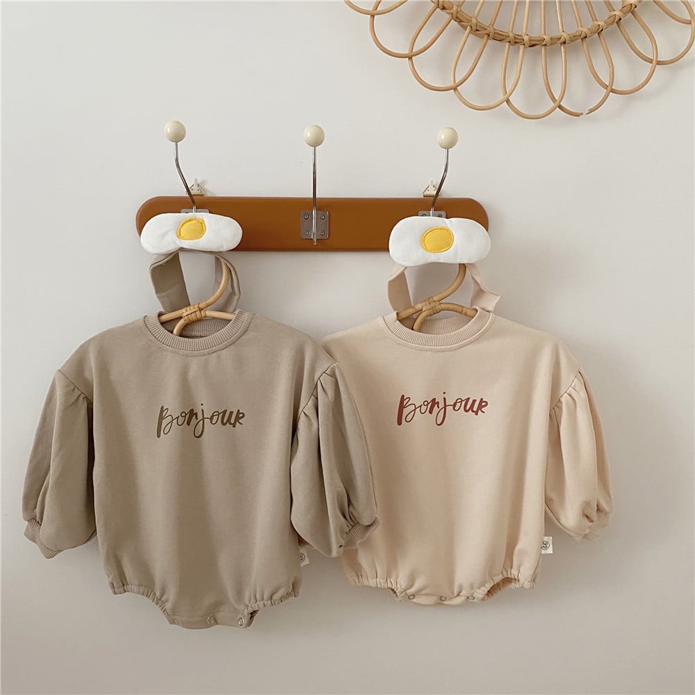 Baby Poached Egg Romper – All-Season Cotton One-Piece
