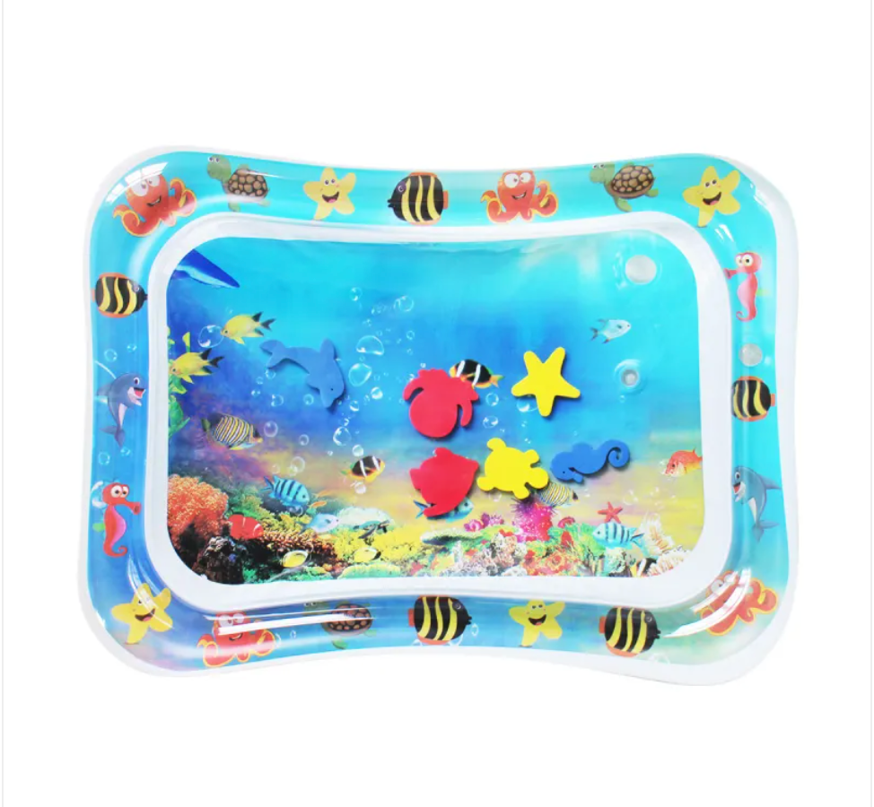 Inflatable Sea Turtle Baby Water Play Mat – Sensory Tummy Time