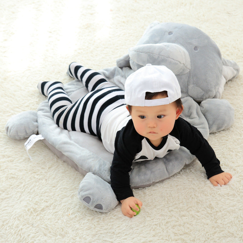 Plush Cartoon Baby Play Mat – Elephant & Fox Sleeping Pad