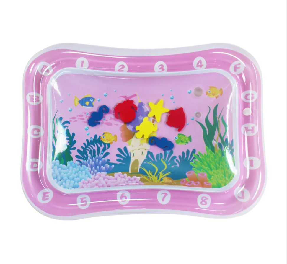 Inflatable Sea Turtle Baby Water Play Mat – Sensory Tummy Time