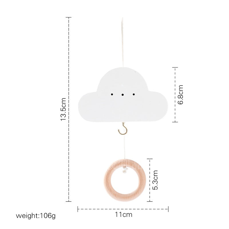Wooden Baby Crib Mobile with Stand – Nursery Hanging Toy