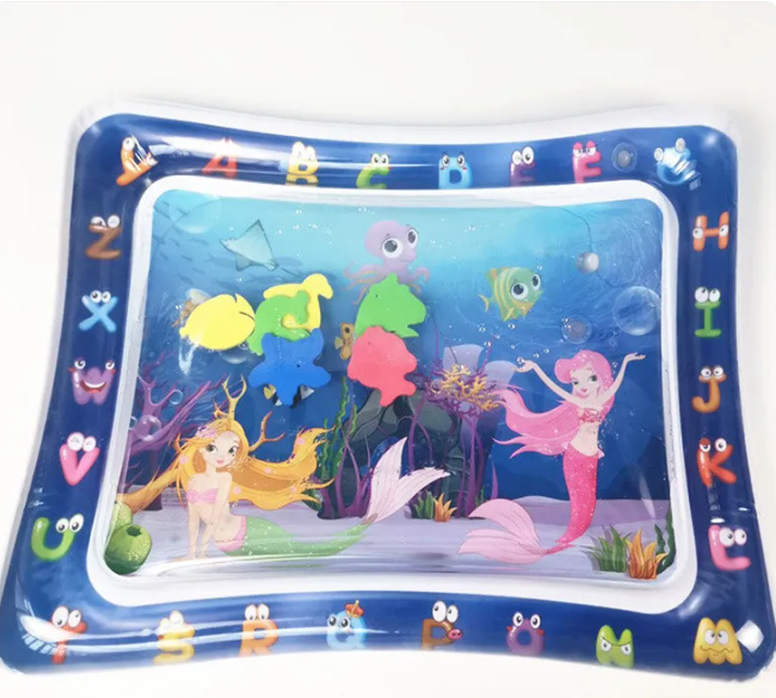 Coussin de jeu aquatique gonflable pour bébé – Tapis sensoriel pour le ventre