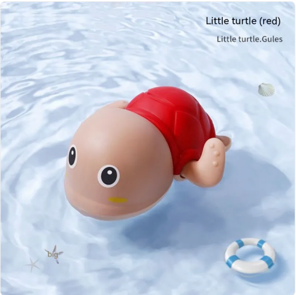 Ensemble de jouets de bain pour bébé – Canard jaune et tortue pour le jeu aquatique
