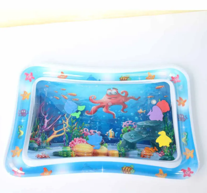Coussin de jeu aquatique gonflable pour bébé – Tapis sensoriel pour le ventre
