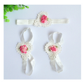 Baby Floral Headband and Foot Accessories Set