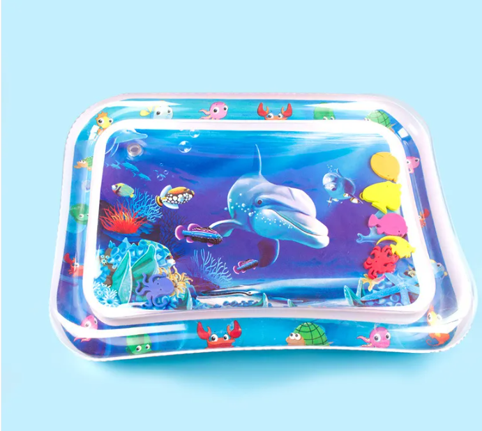 Coussin de jeu aquatique gonflable pour bébé – Tapis sensoriel pour le ventre