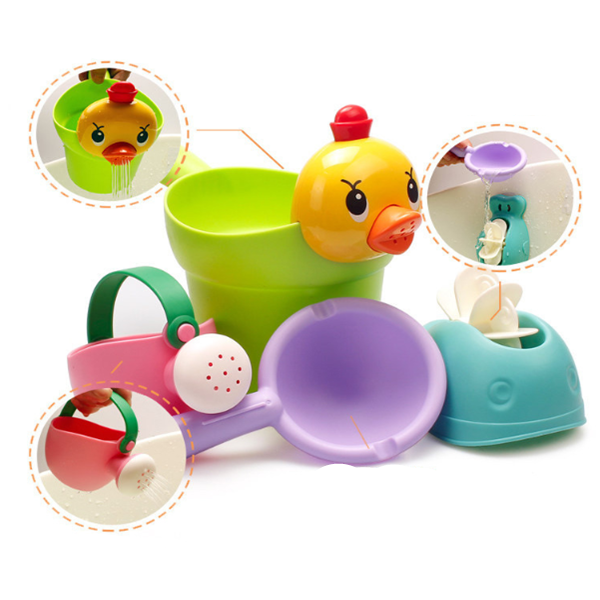 Baby Bath Toys Shower Cup & Kids Water Playset