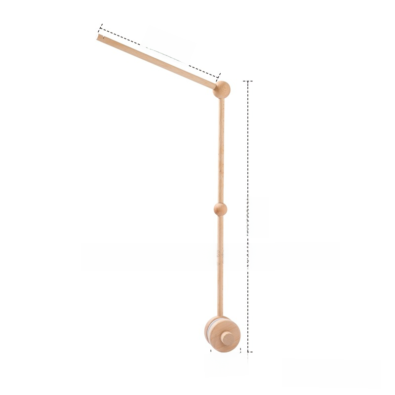 Wooden Baby Crib Mobile with Stand – Nursery Hanging Toy