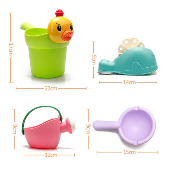 Baby Bath Toys Shower Cup & Kids Water Playset