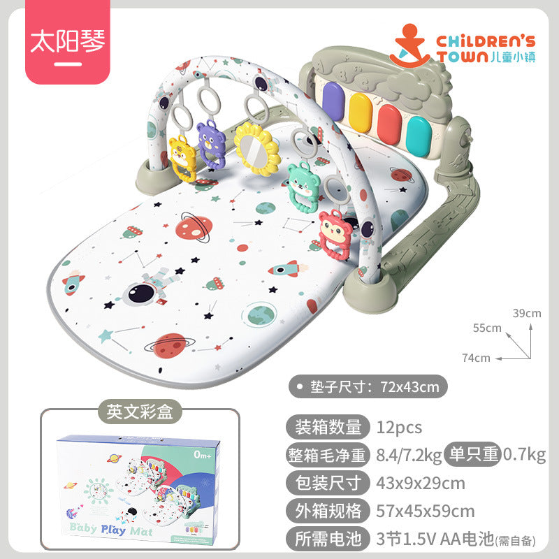 Baby Gym Play Mat with Music Piano – Developmental Toy (0–3 Years)
