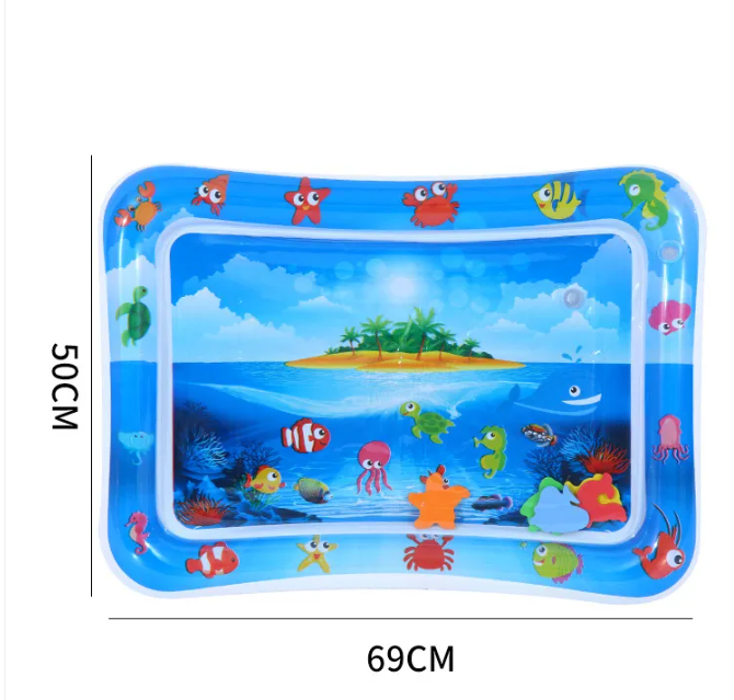 Coussin de jeu aquatique gonflable pour bébé – Tapis sensoriel pour le ventre
