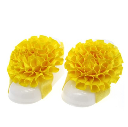 Ensemble d'accessoires pour bébé serre-tête floral et fleur de pied – 3 pièces