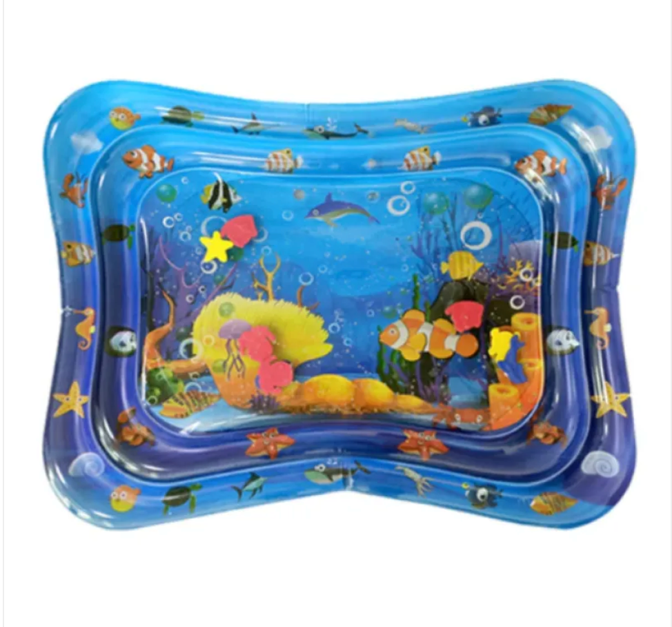 Inflatable Sea Turtle Baby Water Play Mat – Sensory Tummy Time