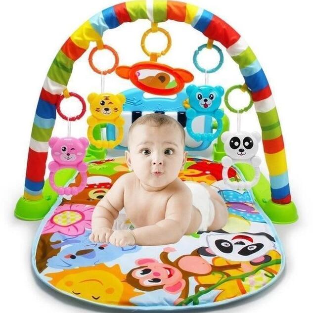 Baby Play Gym with Piano & Crawling Mat – Activity Centre (0–12 Months)