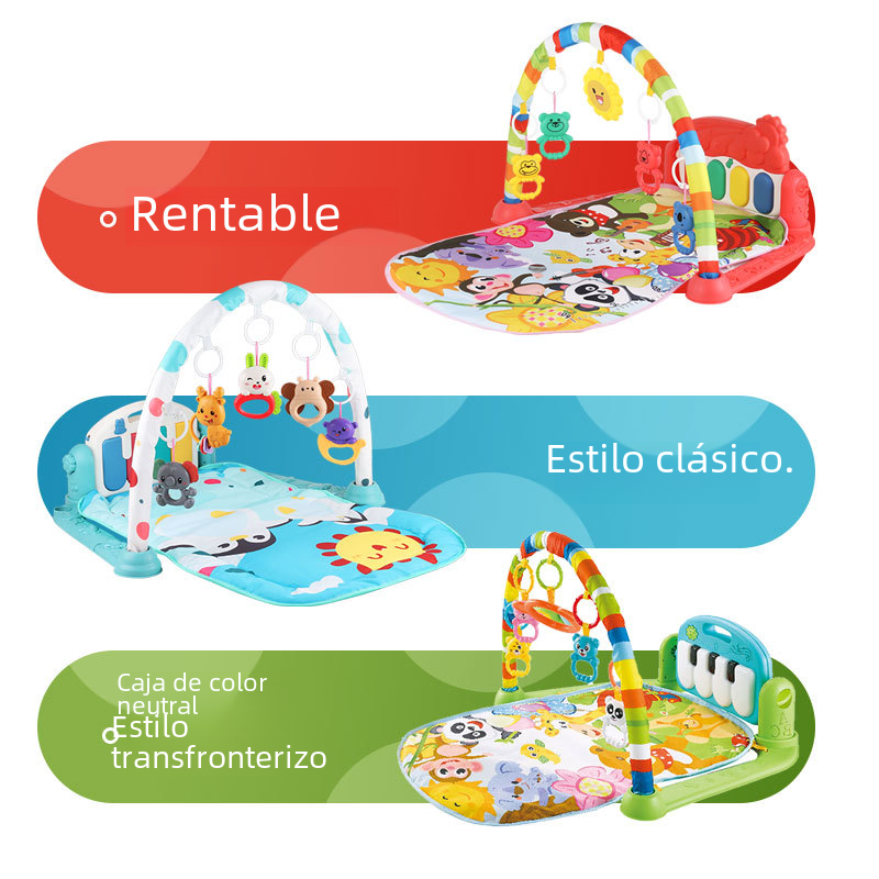 Baby Gym Play Mat with Music Piano – Developmental Toy (0–3 Years)