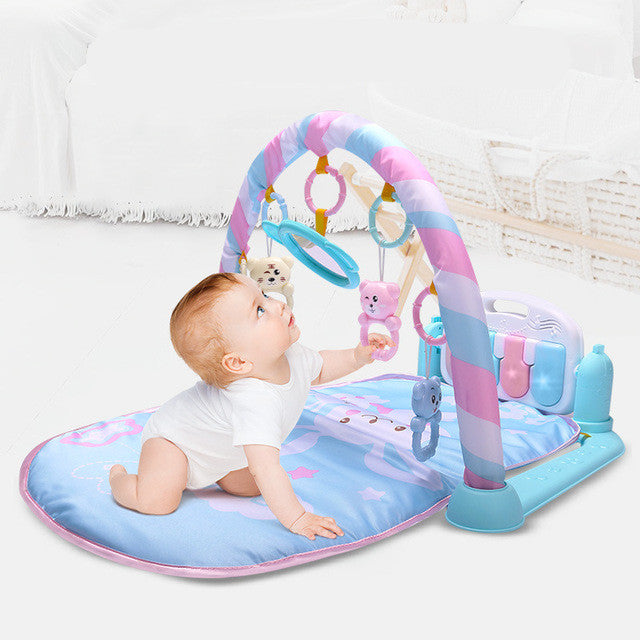 Baby Play Gym with Piano & Crawling Mat – Activity Centre (0–12 Months)