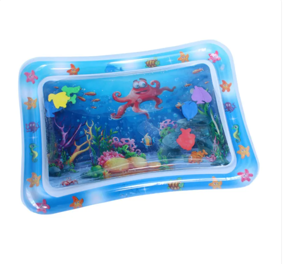 Inflatable Sea Turtle Baby Water Play Mat – Sensory Tummy Time