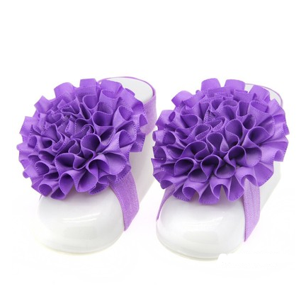 Ensemble d'accessoires pour bébé serre-tête floral et fleur de pied – 3 pièces