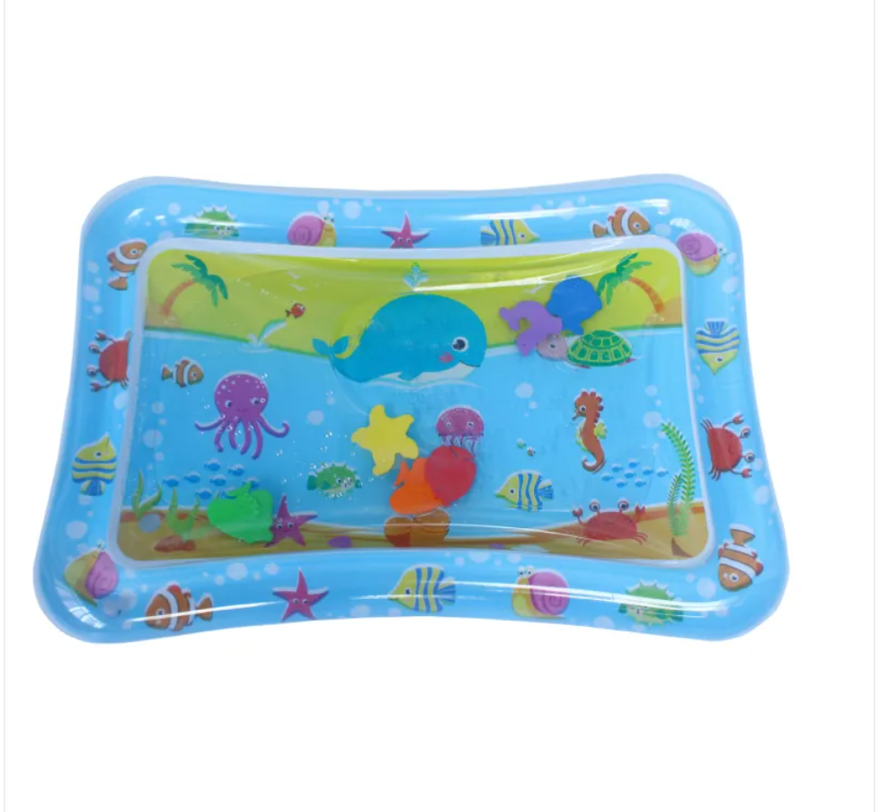 Inflatable Sea Turtle Baby Water Play Mat – Sensory Tummy Time