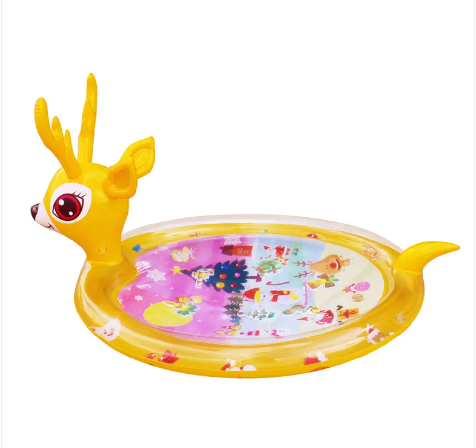 Inflatable Sea Turtle Baby Water Play Mat – Sensory Tummy Time