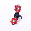 Mini Baby Hair Clips – Korean Diamond Flower Clips (12 Pack)