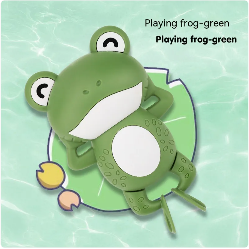 Ensemble de jouets de bain pour bébé – Canard jaune et tortue pour le jeu aquatique