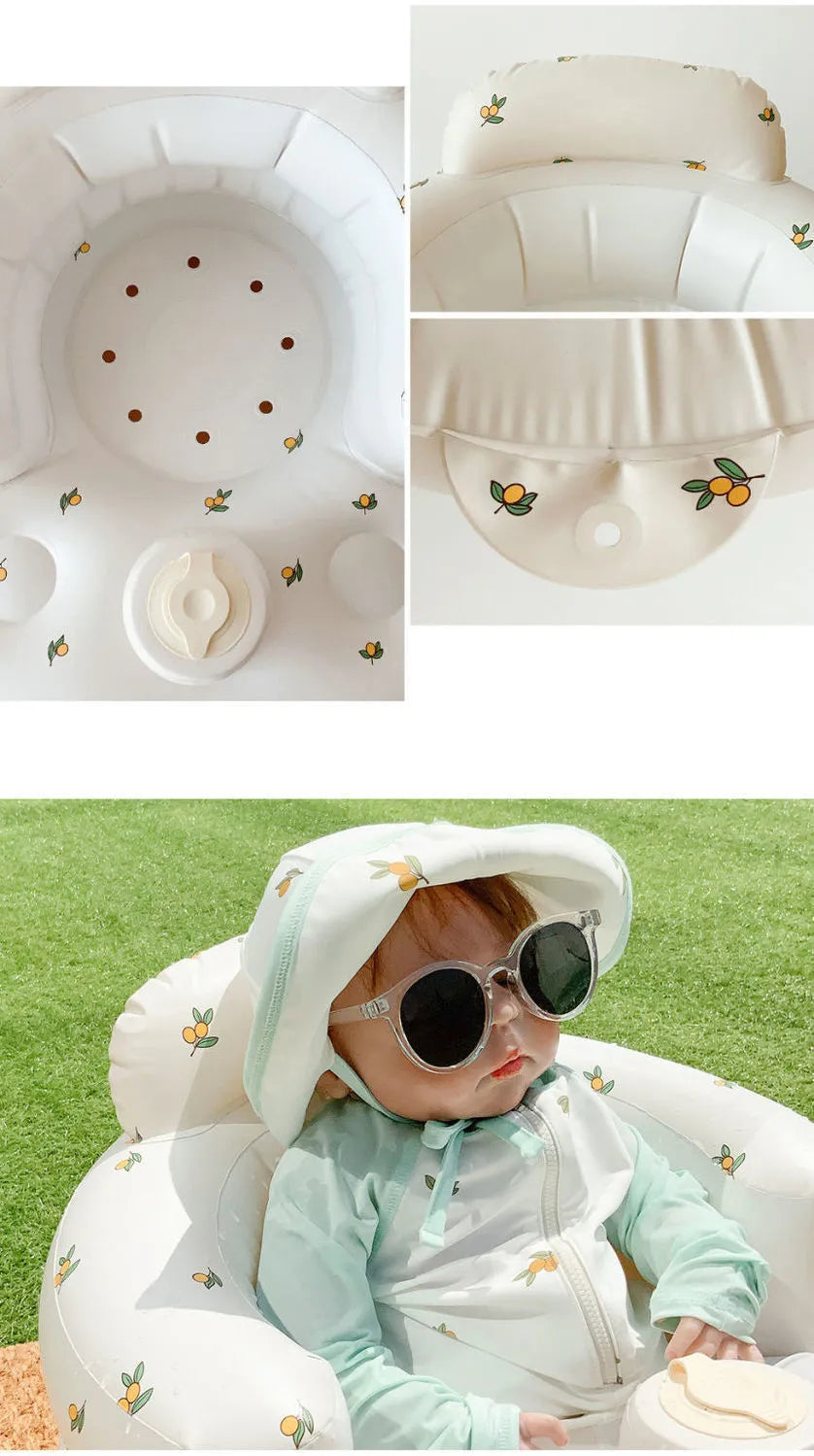 Inflatable Baby Chair – Safe & Comfy Seat for Dining and Bath Time