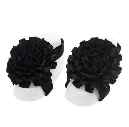 Ensemble d'accessoires pour bébé serre-tête floral et fleur de pied – 3 pièces