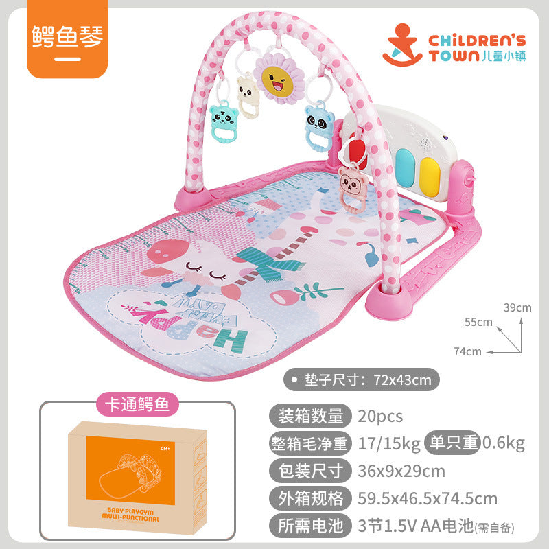 Tapis de jeu Baby Gym avec piano musical – Jouet d'éveil (0-3 ans)