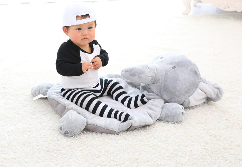 Plush Cartoon Baby Play Mat – Elephant & Fox Sleeping Pad