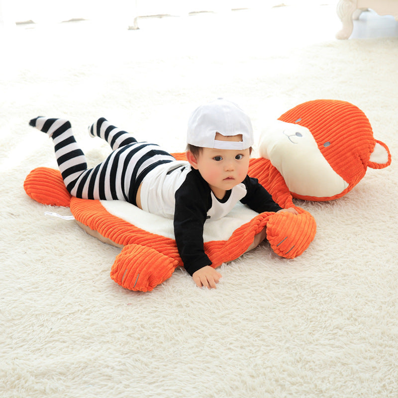 Plush Cartoon Baby Play Mat – Elephant & Fox Sleeping Pad