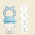 Anneau de dentition et pochette d'alimentation en silicone pour bébé – Distributeur de snacks sécurisé