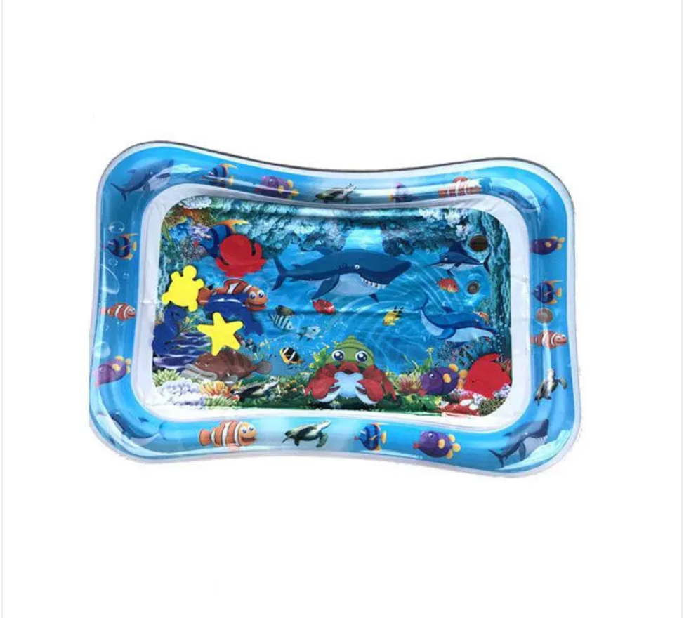 Inflatable Sea Turtle Baby Water Play Mat – Sensory Tummy Time
