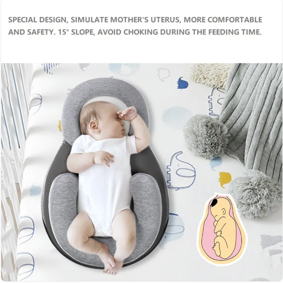 Baby Anti-Spit Up Pillow – Memory Foam Wedge for Better Sleep & Digestion