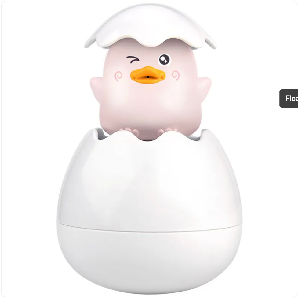 Ensemble de jouets de bain pour bébé – Canard jaune et tortue pour le jeu aquatique