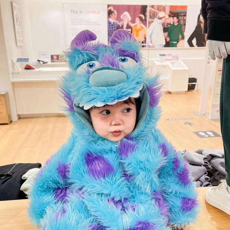 Cute Animal Baby Jumpsuit – Cosy Hooded Romper for Autumn & Winter