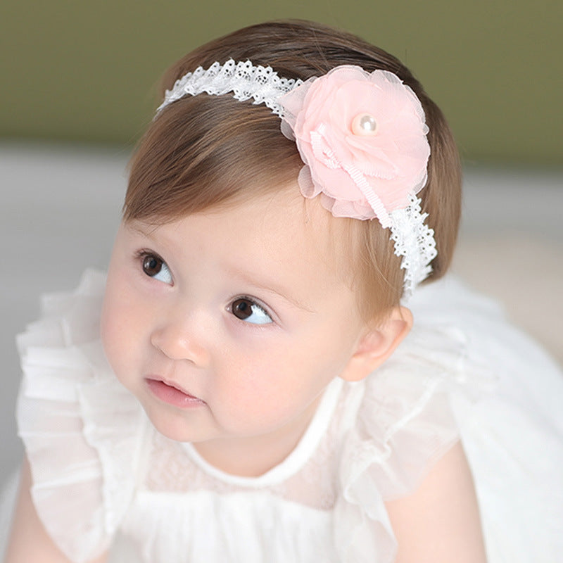 Baby Flower Headband – Soft Cloth Hair Accessory for Girls