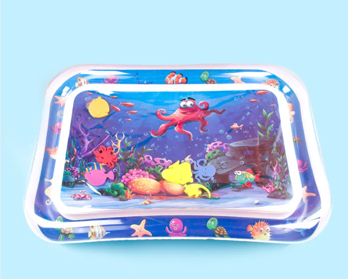 Coussin de jeu aquatique gonflable pour bébé – Tapis sensoriel pour le ventre