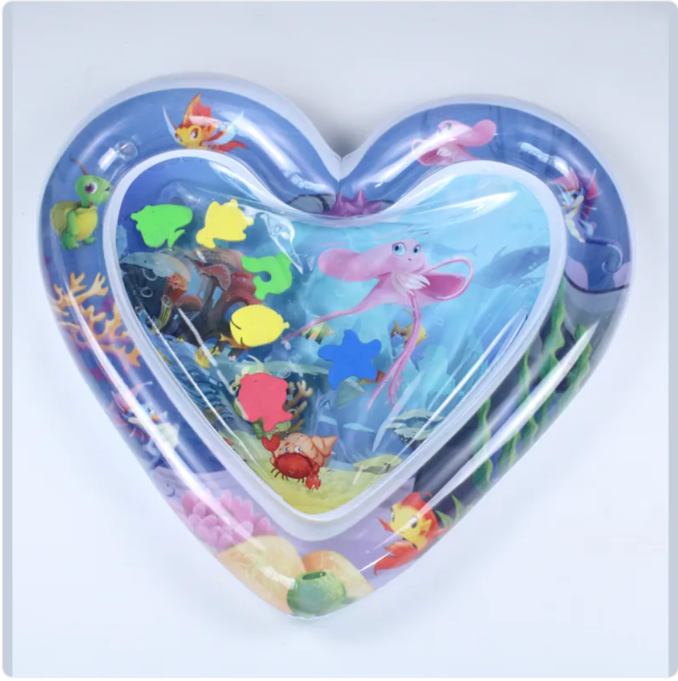 Inflatable Sea Turtle Baby Water Play Mat – Sensory Tummy Time