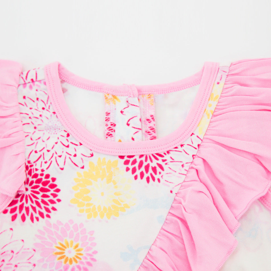 Summer Bamboo Fiber Baby Clothing Set for Wholesale