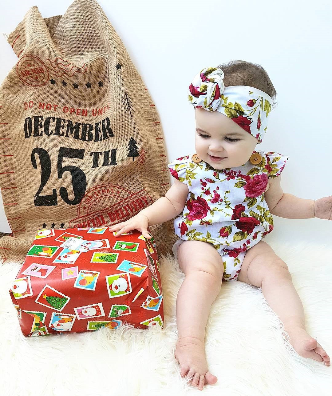 Floral Baby Bodysuit for Summer - Infant Clothing