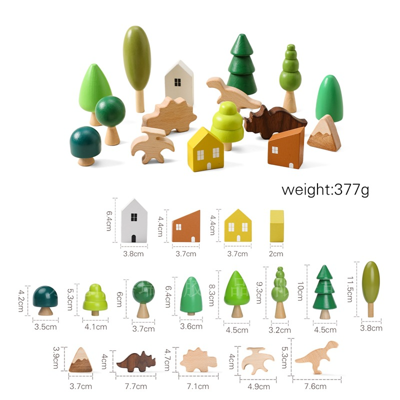 Jouet d'équilibre Montessori en bois à empiler animaux – Jouet éducatif pour bébé
