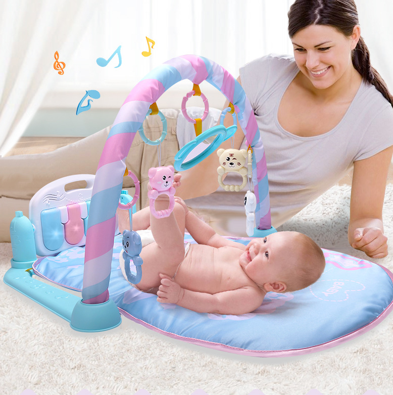 Baby Play Gym with Piano & Crawling Mat – Activity Centre (0–12 Months)