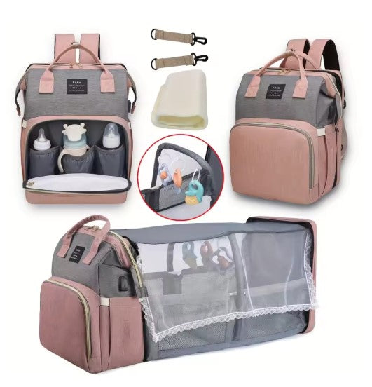 Large-Capacity Nappy Bag – Stylish, Organised & Ready for Anything